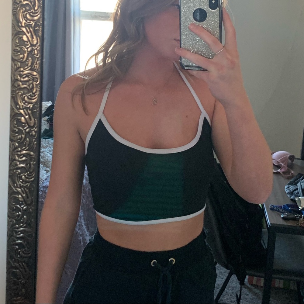Cropped Halter Tank Top